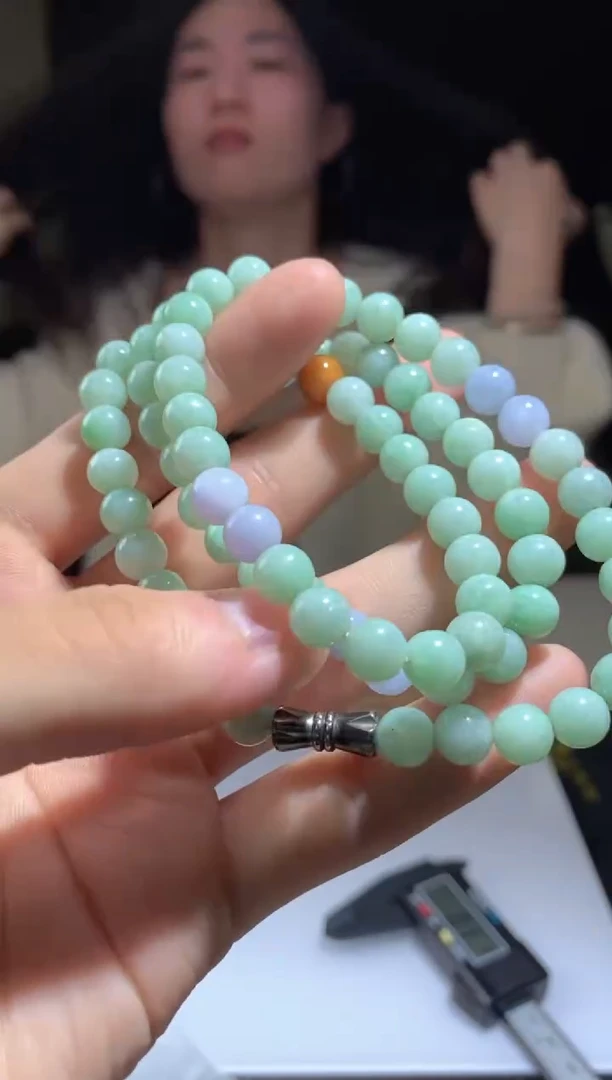 未镶嵌手链翡翠天然缅甸珠串拍一发一