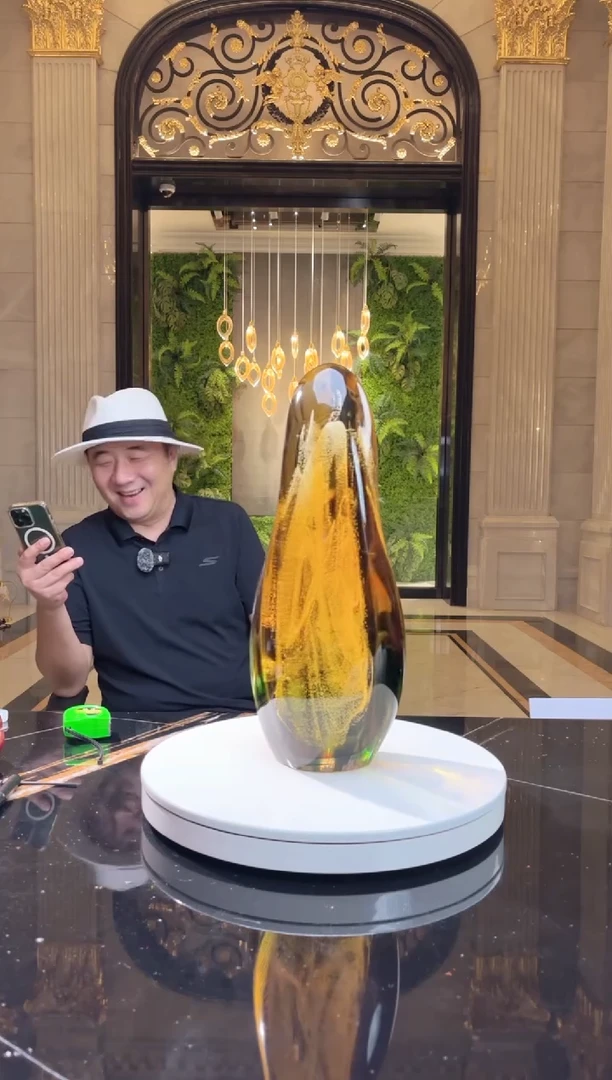 琉璃手工艺品b****a月虹艺术摆件R75