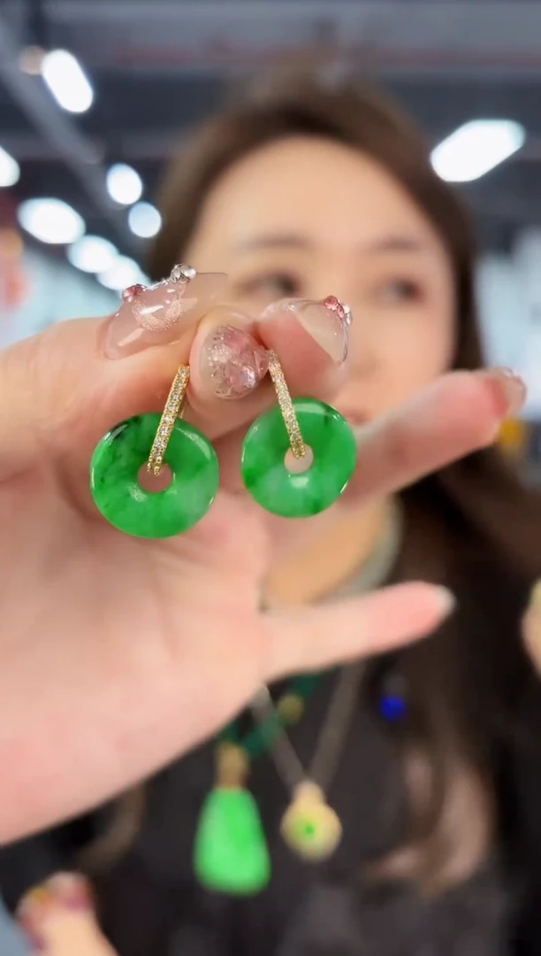 【闪购商品】翡翠耳饰未镶嵌含小耳包/支持复检一对