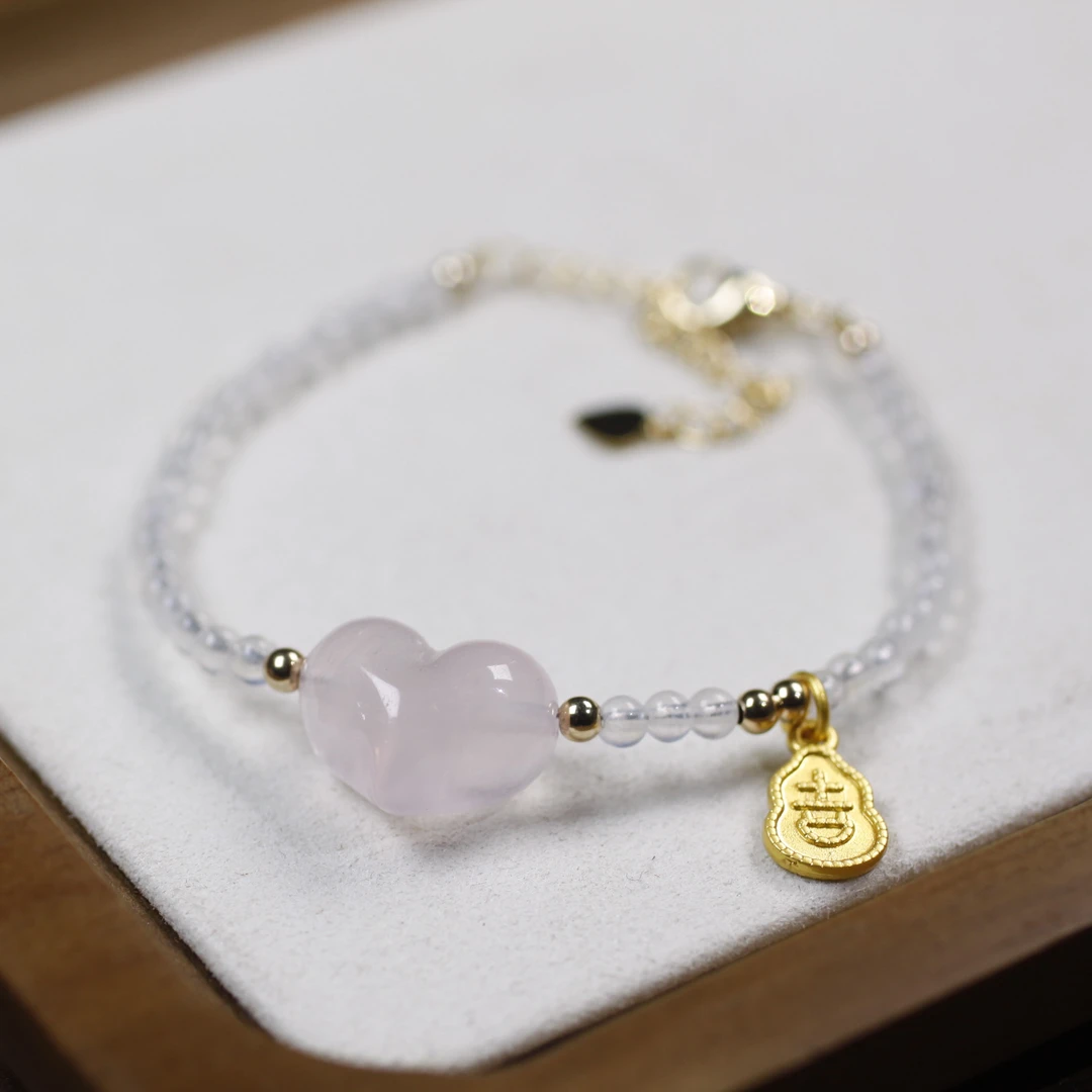 屁桃粉晶月光石手链 JYDM24011872