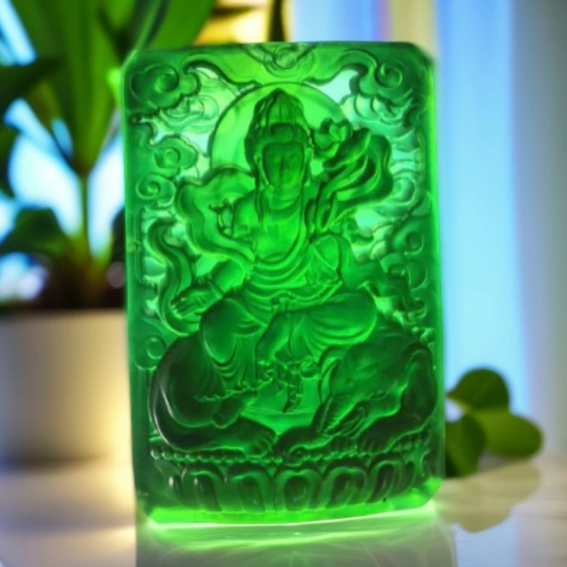 180岫玉深绿色守护神