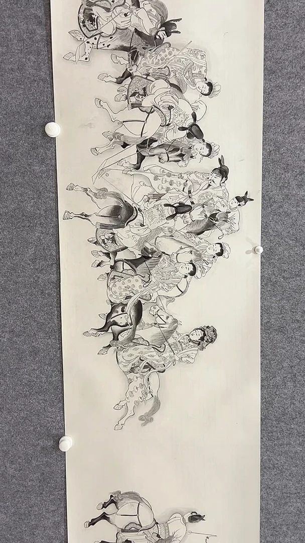 国画马宁晞-49*337.5-国画作品-长卷