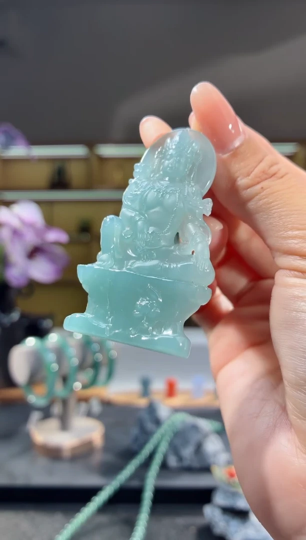 吊坠(不含链)未镶嵌翡翠观音