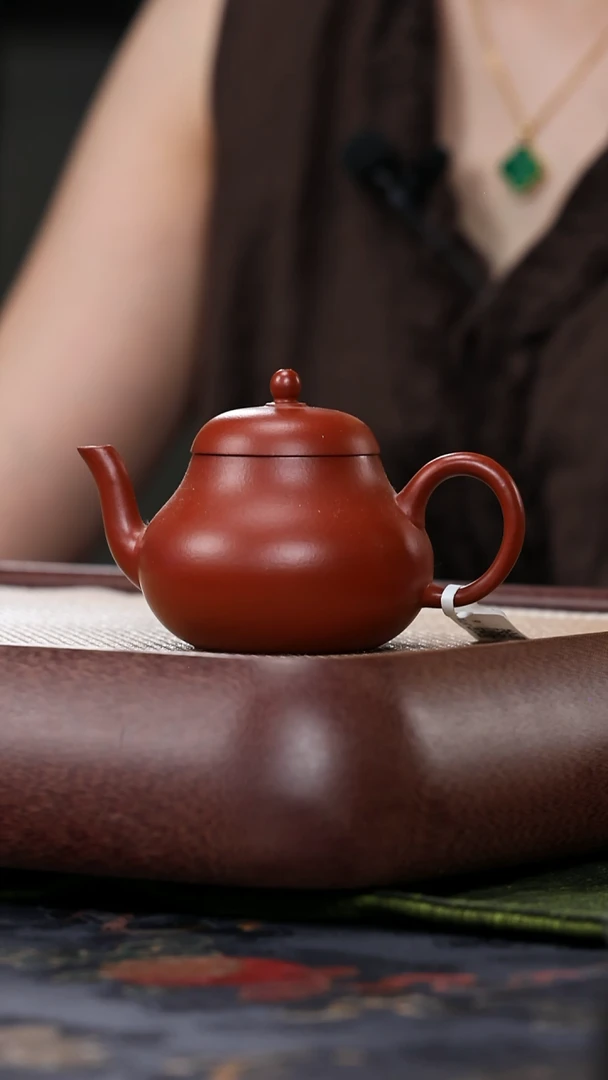 茶壶紫砂jht 精品紫砂壶 朱泥 小梨