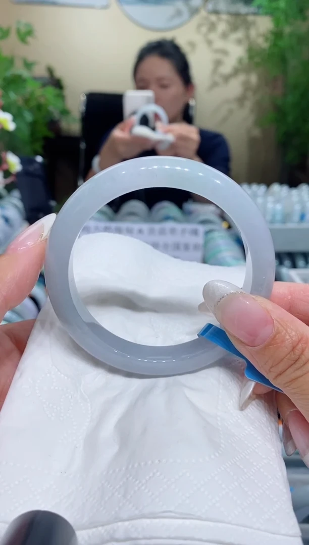 未镶嵌手镯翡翠@*子圈口57.6