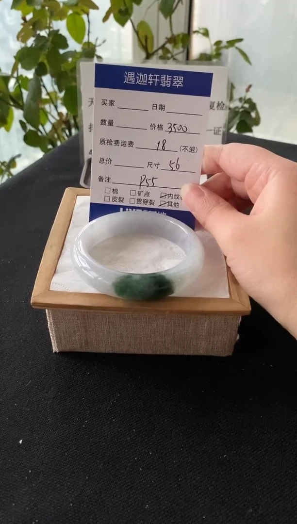 未镶嵌手镯翡翠56圈口 P5编码