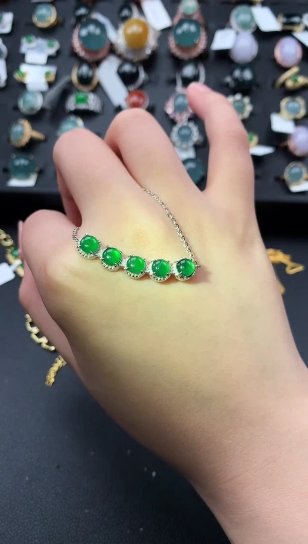 【闪购商品】翡翠戒指银S925镶嵌51241