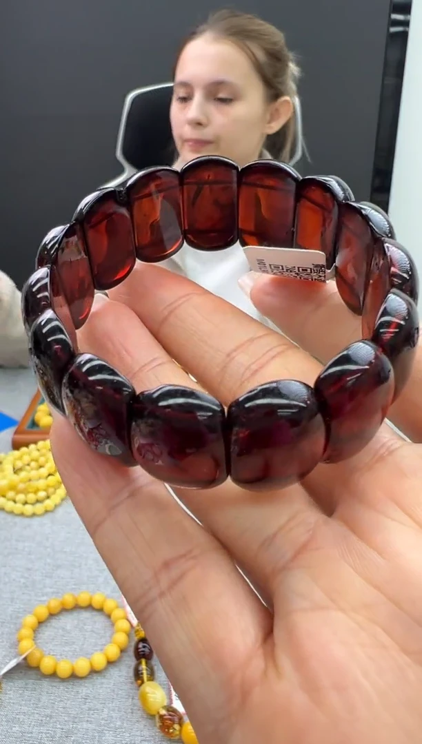 【闪购商品】琥珀手链未镶嵌800秒拍号