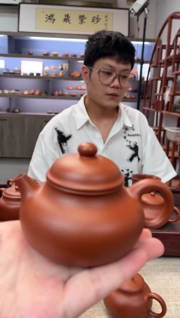 茶壶紫砂朱泥 容天