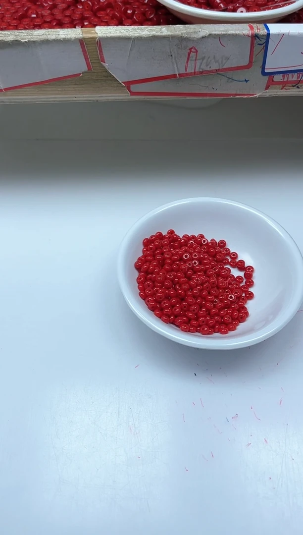 南红玛瑙散珠未镶嵌M952锦红南红算盘2*4mm50颗5元