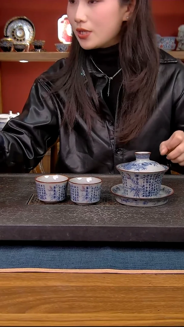 简装家用款3件套 老陶泥开片纹陶瓷茶具