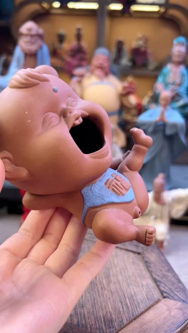 紫砂茶宠器闵茶宠摆件