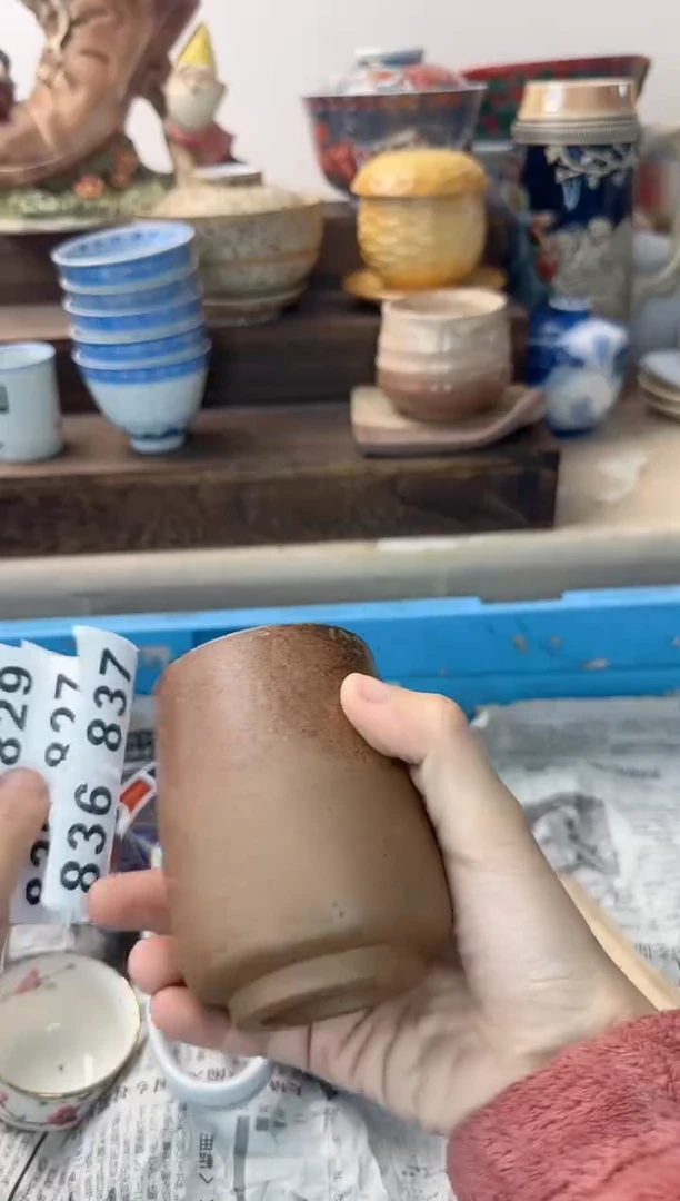 茶杯紫砂用****5824陶艺中古瓷器全场满18米包邮