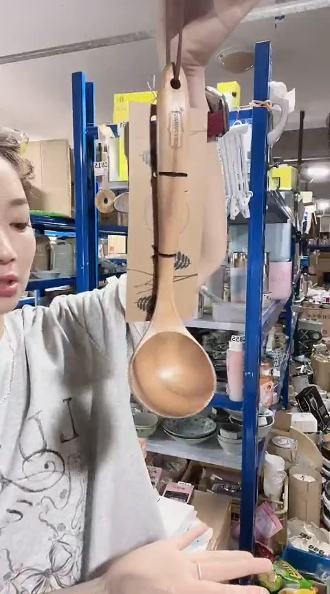 瓷片进口家用百货相思木汤勺B171