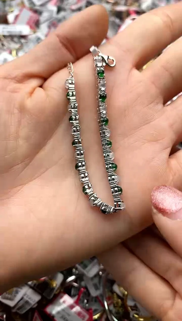 【闪购商品】翡翠戒指银S925镶嵌22222222     8