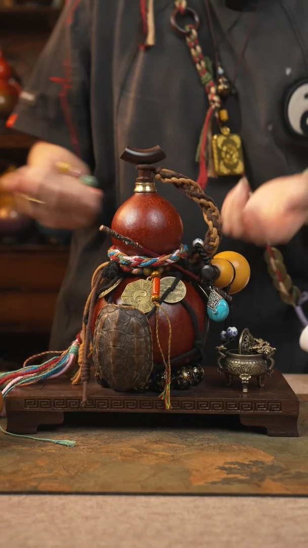 039大漆一物一拍记葫堂出品[不带手串】