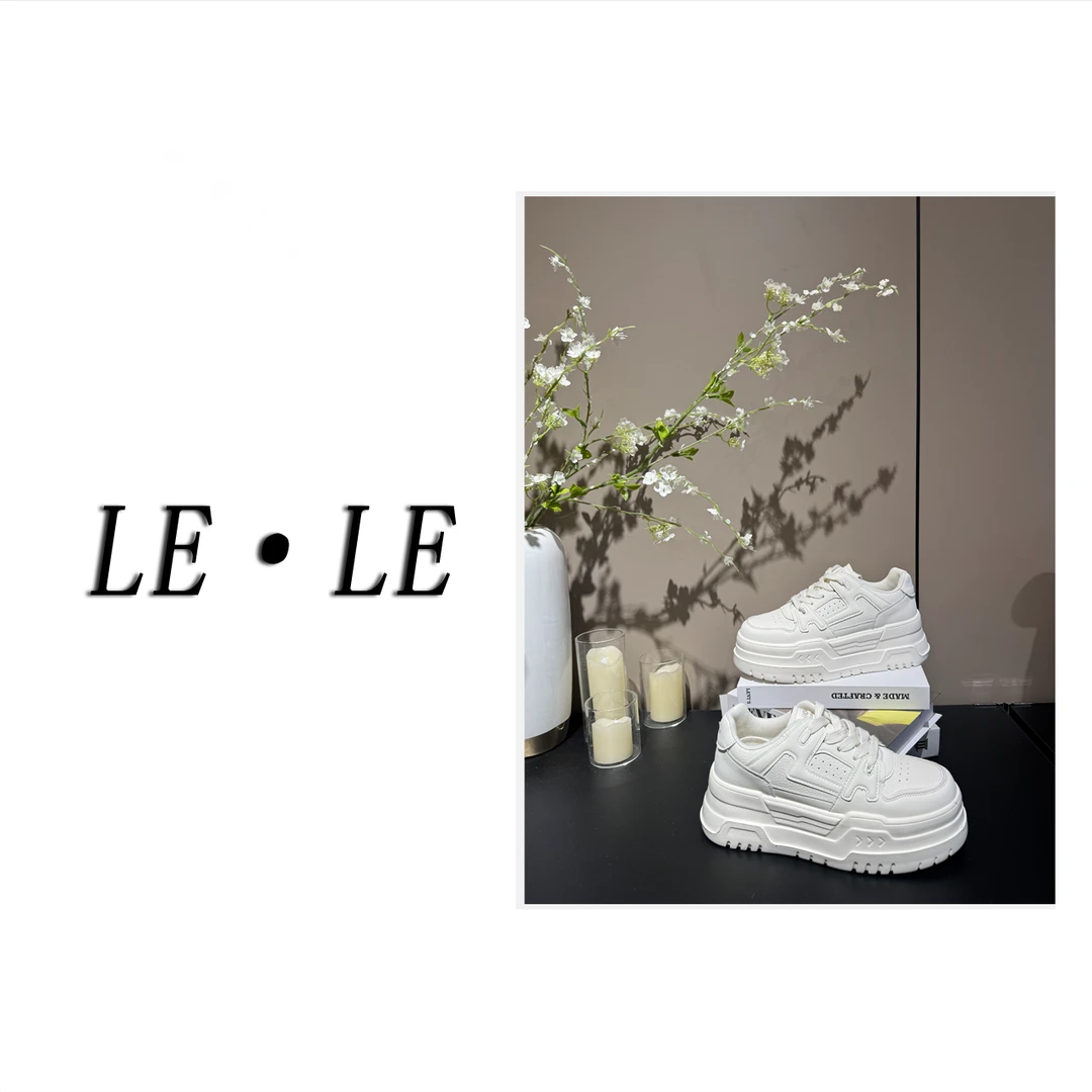 8601韩系百搭厚底小白鞋