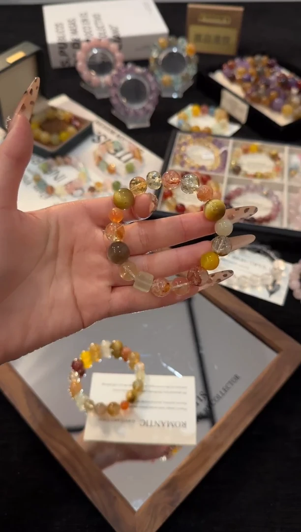 未镶嵌手链水晶财富小富婆x3235