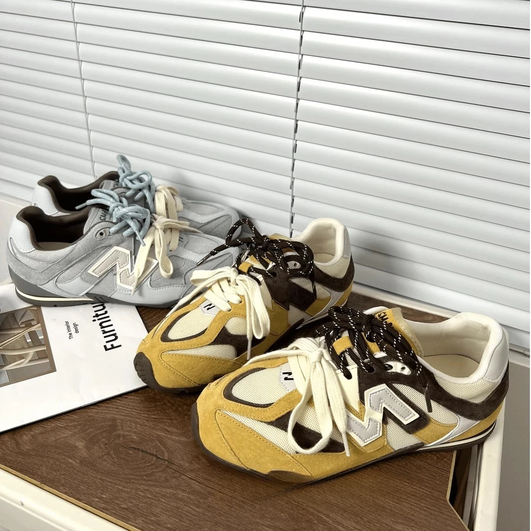 超火小众时尚德训鞋女2025春季新款欧若风运动休闲鞋潮N字阿甘鞋