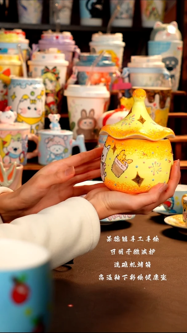 景德镇手工手绘杯杯