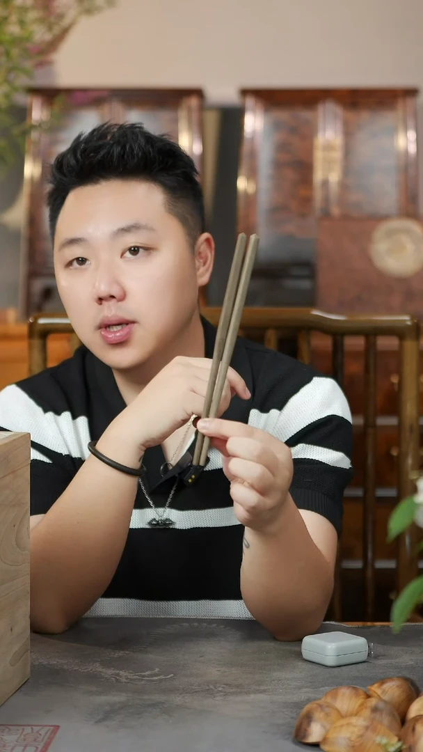 金丝楠原木精工筷子
