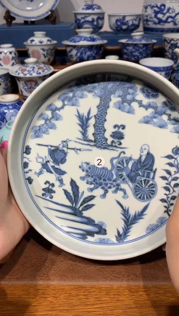 【闪购商品】杯2青花人物的壶承啊额额