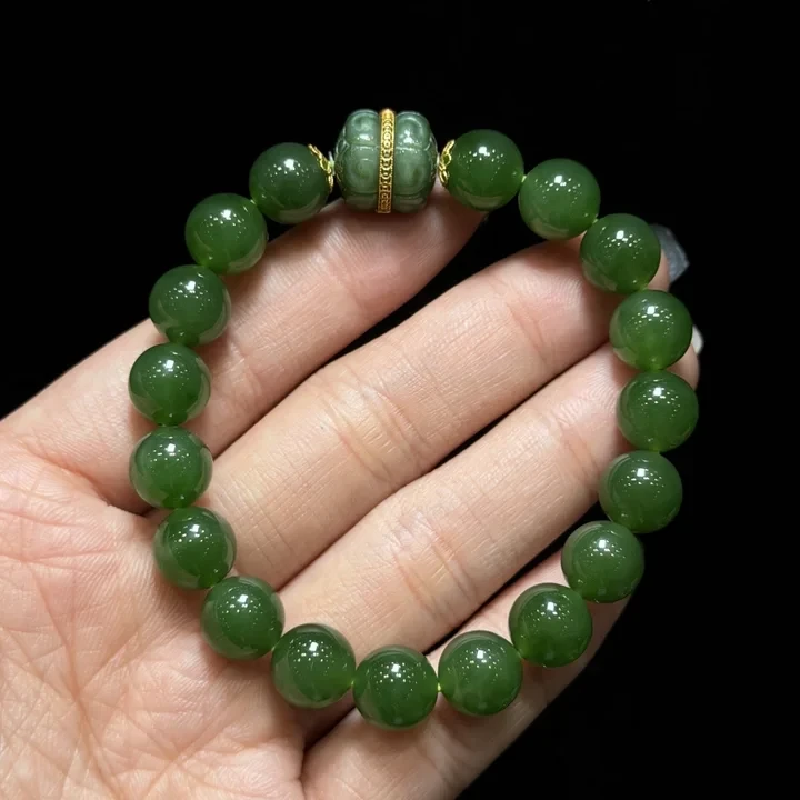 18k和田玉手串 18k和田玉手串