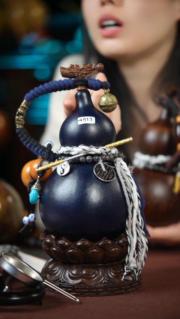 【闪购商品】513号600ml左右的非遗漆器酒葫芦