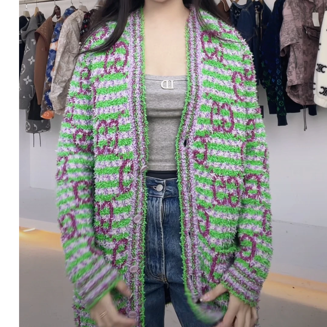 全新未使用 GUCCI/古驰 Gucci 满印开衫外套 多色S
