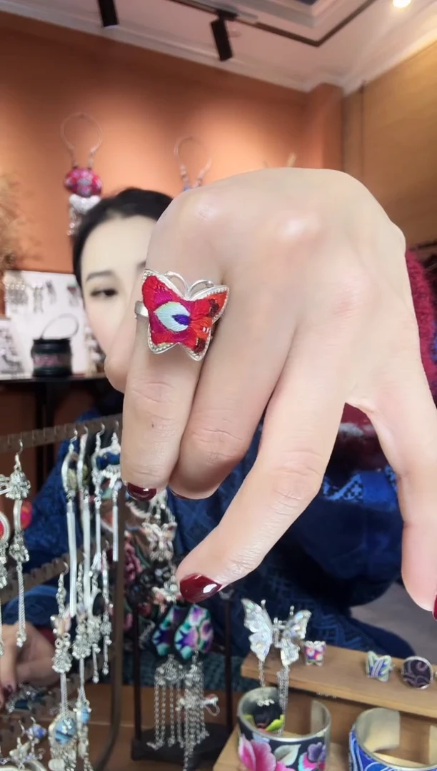 【闪购商品】刺绣纯手工民族风戒指