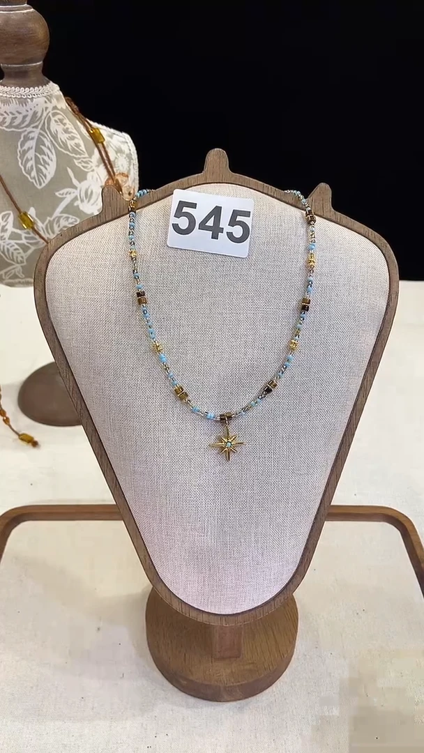 项链钛钢淡水珍珠545