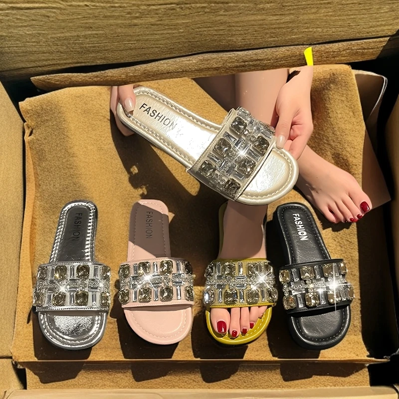 夏季款厚底粗跟仙女风断码凉拖鞋处理【偶有微瑕，介意勿拍】，N退N换