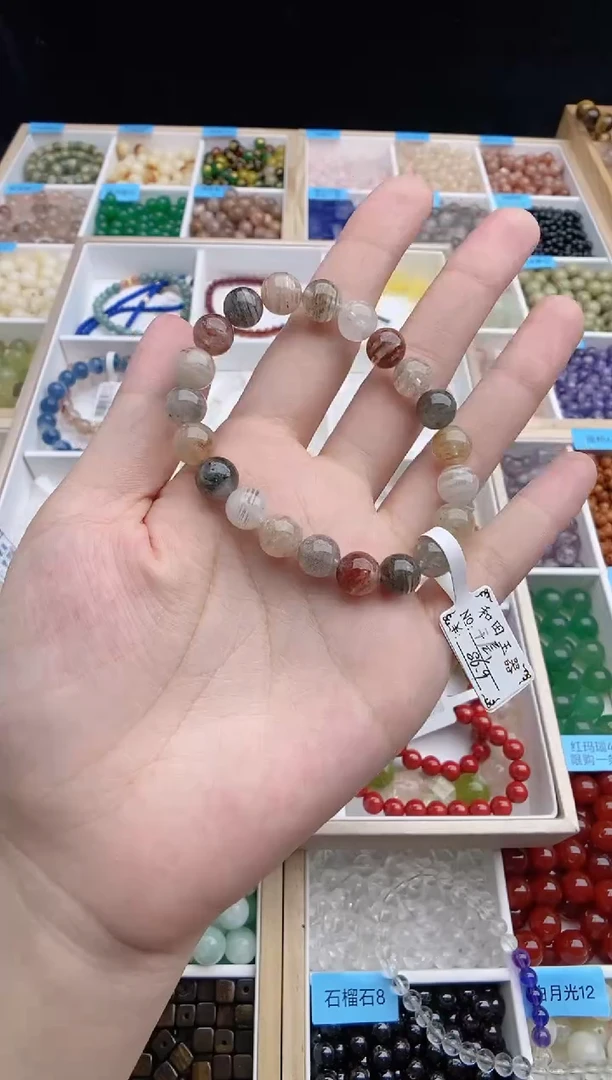 未镶嵌手串水晶千层幽灵手串