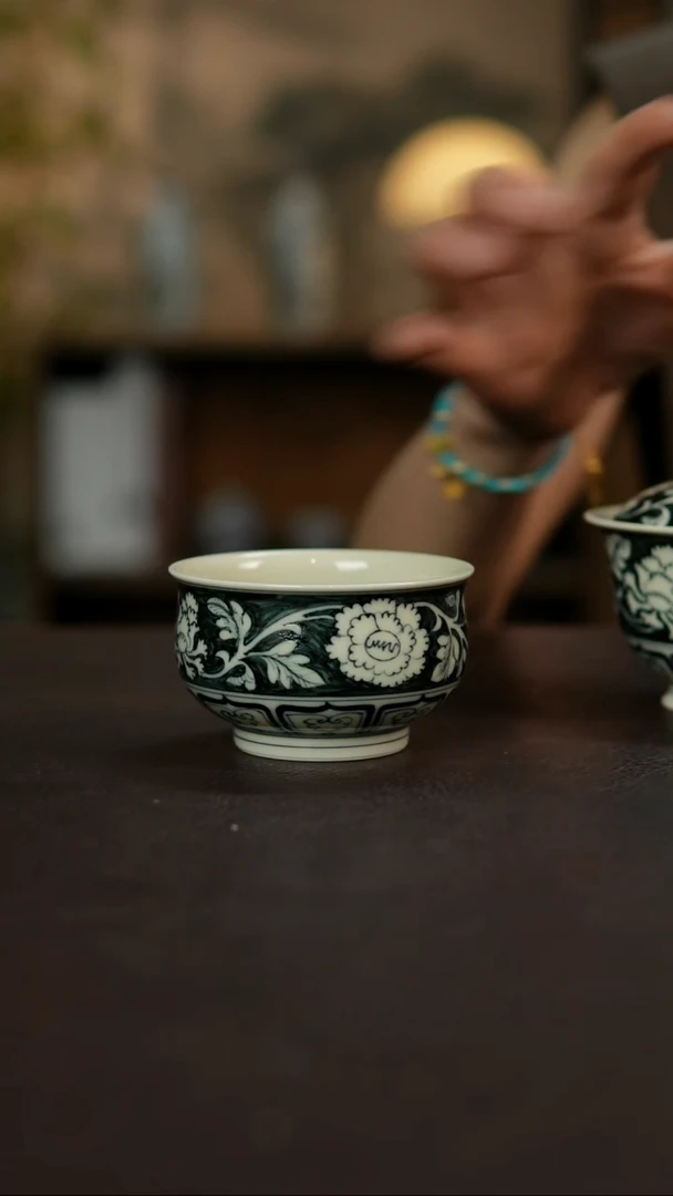 杯景德镇陶瓷杯碗柴烧多人