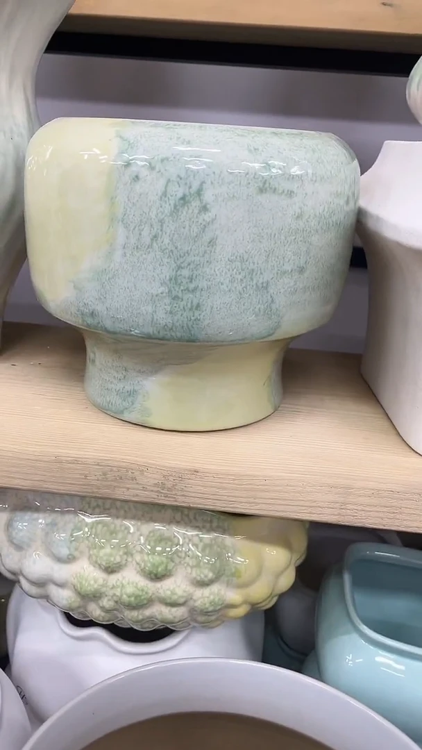 12.5陶瓷花盆直播链接高. 21     口    19