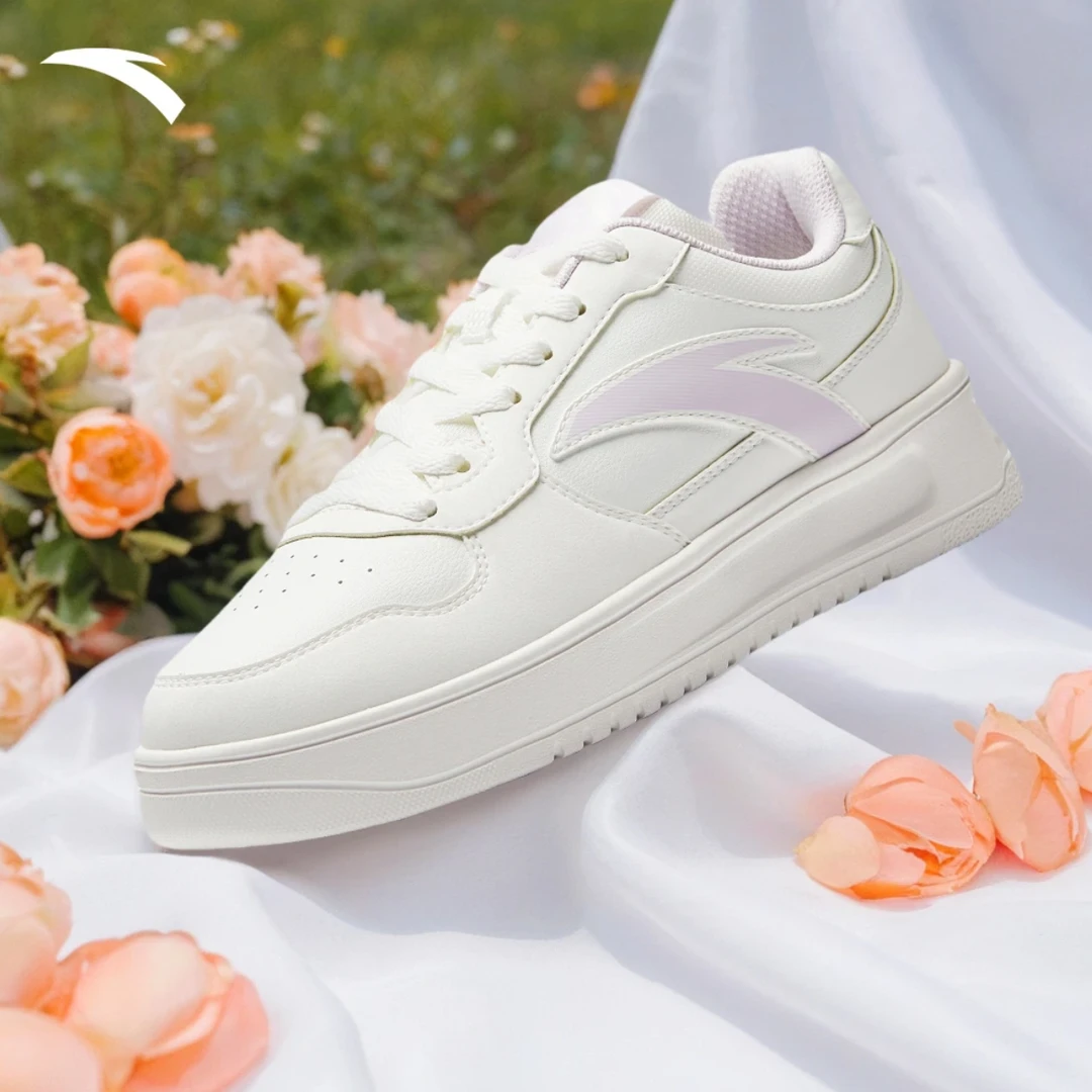 安踏轻松1.5板鞋小白鞋四季款男女鞋子休闲软底防滑情侣百搭经典