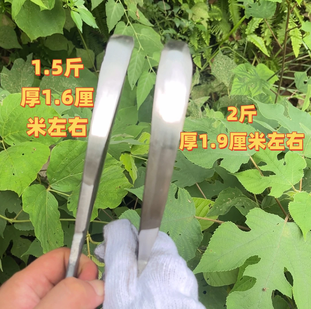 纯锻打柴刀弹簧钢高碳钢锰钢巴掌刀加厚砍柴斩骨刀