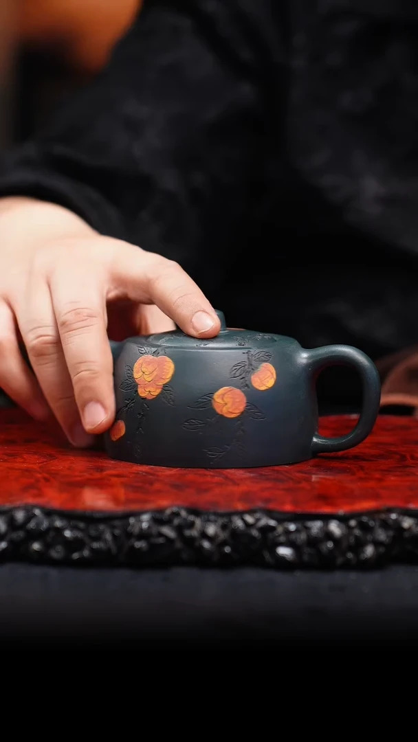 【闪购商品】紫砂茶壶23 景舟井栏,QYQ,绿泥