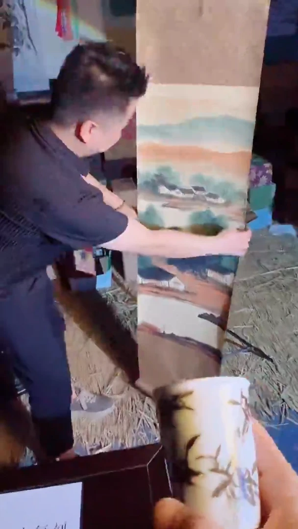 瓷片景德镇现代陶瓷 流水43