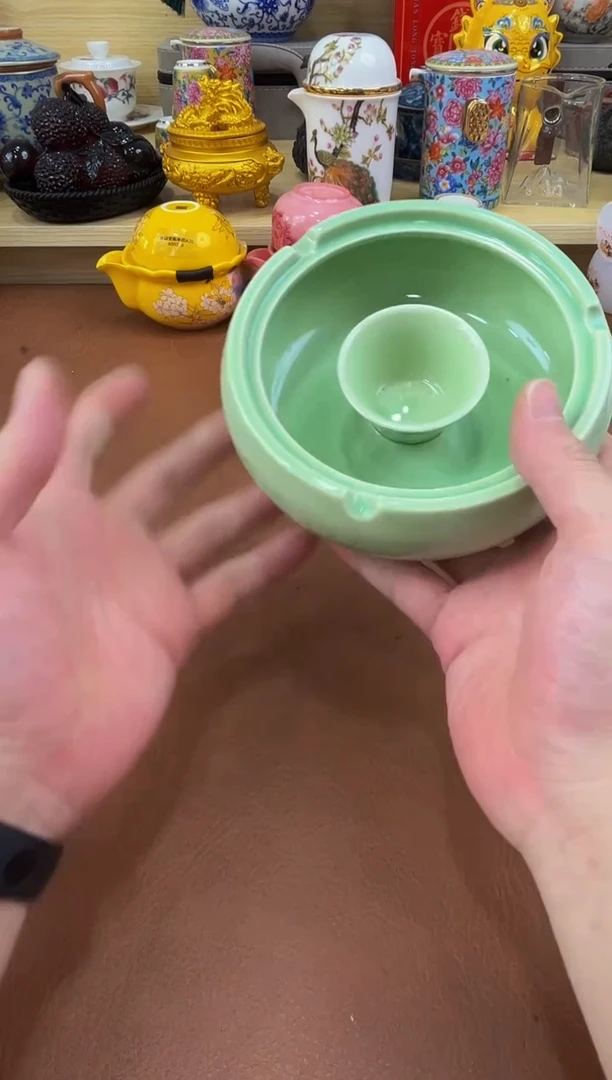 陶瓷茶具摆件旅行套组