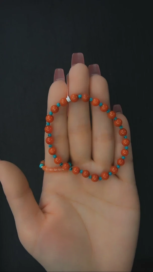 【闪购商品】南红玛瑙手链银S925镶嵌发货一件