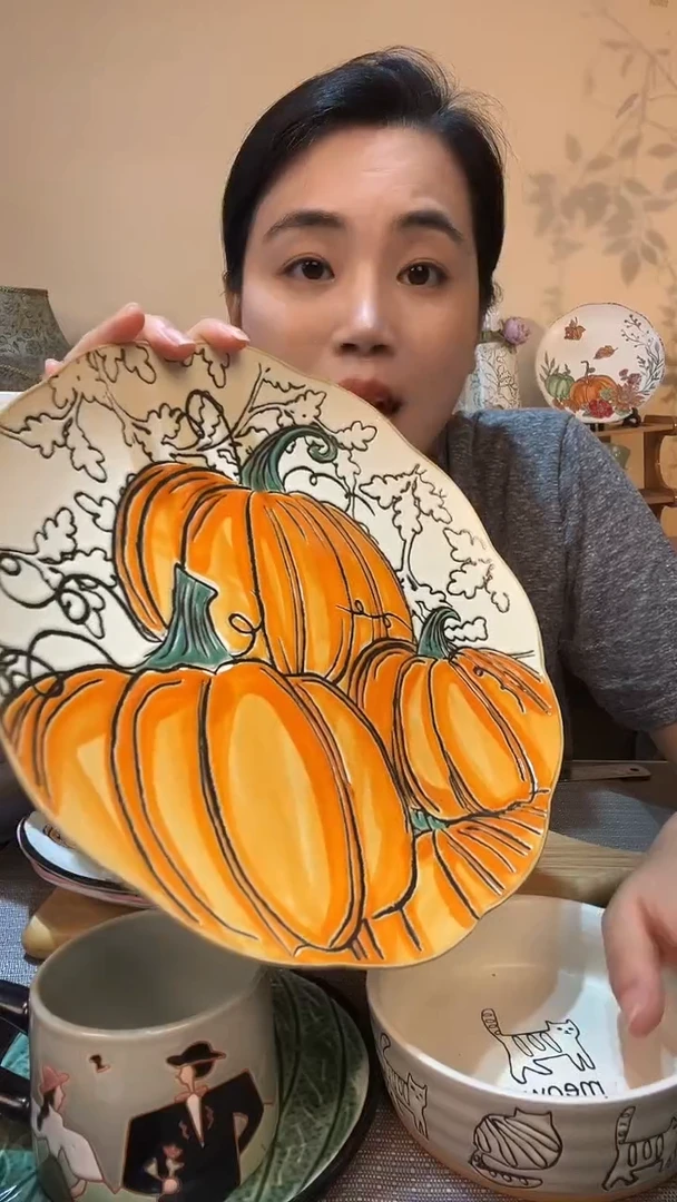 瓷片瑕疵款 10.5英寸盘 介意勿拍