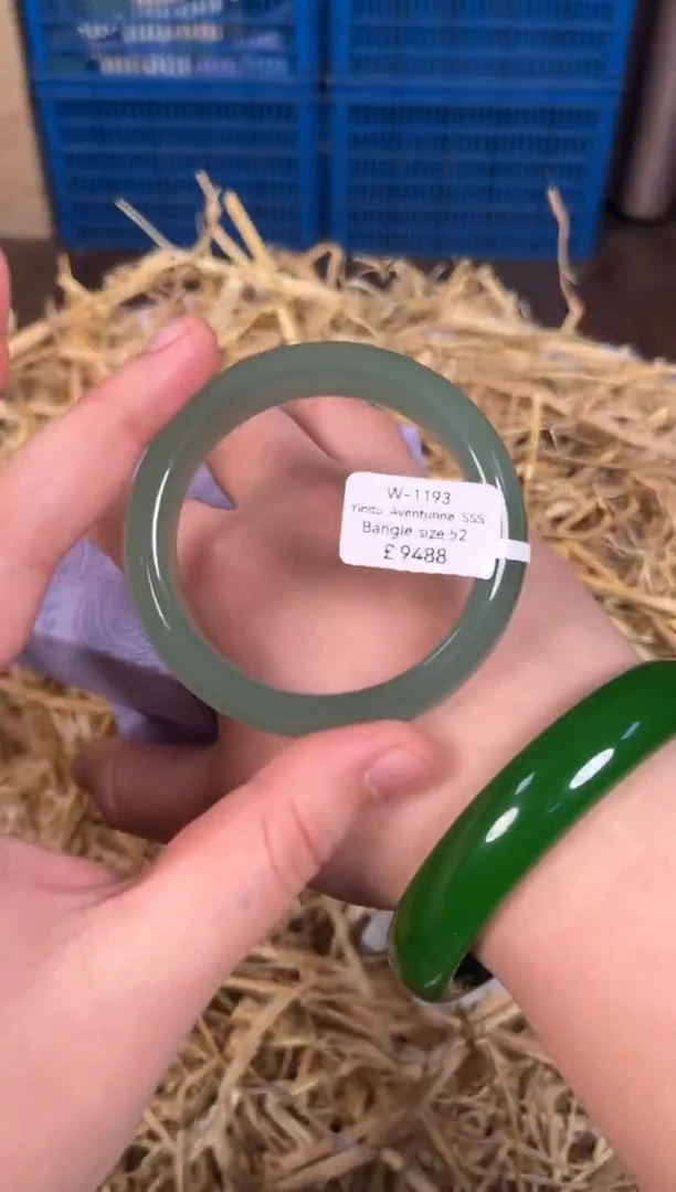 未镶嵌手镯石英质玉W1193