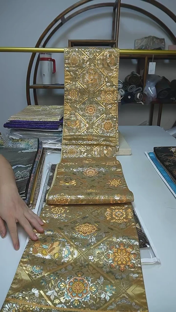 织绣9西阵织六通宝相花