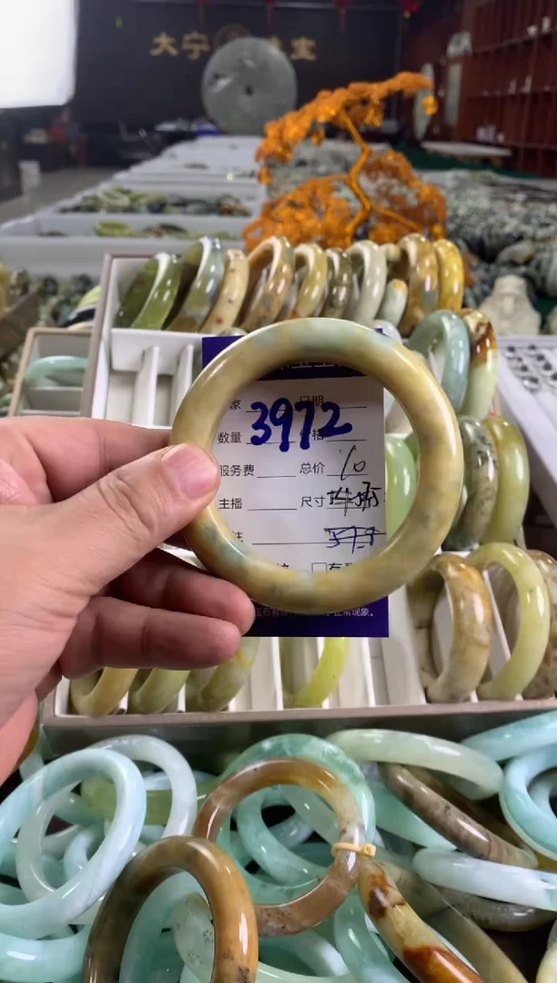 蛇纹石玉未镶嵌手镯3972