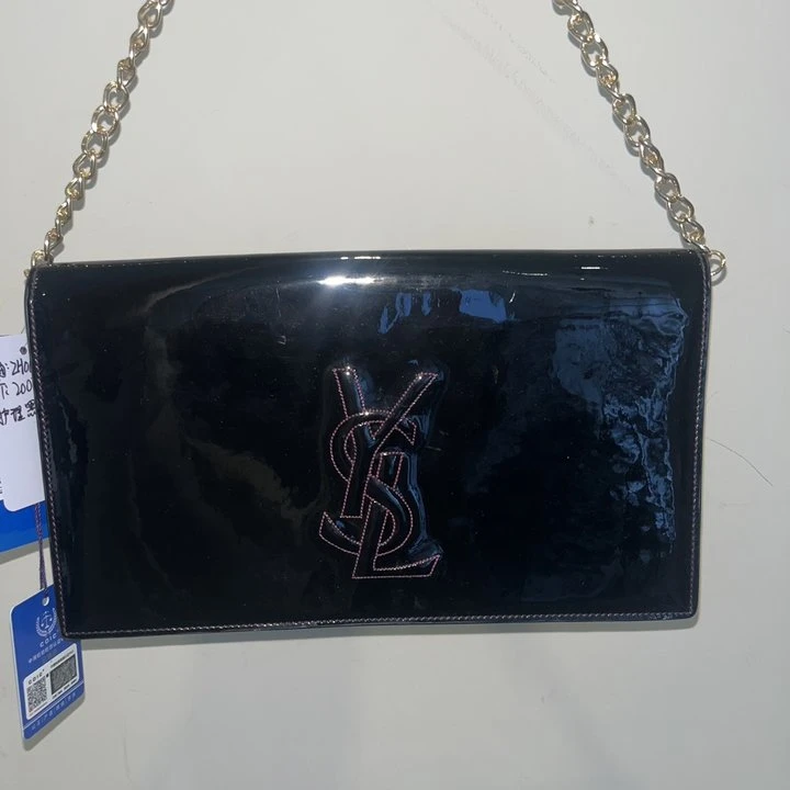 95新 YSL/圣罗兰 黑色单链条包/ FYEE06820005/0005