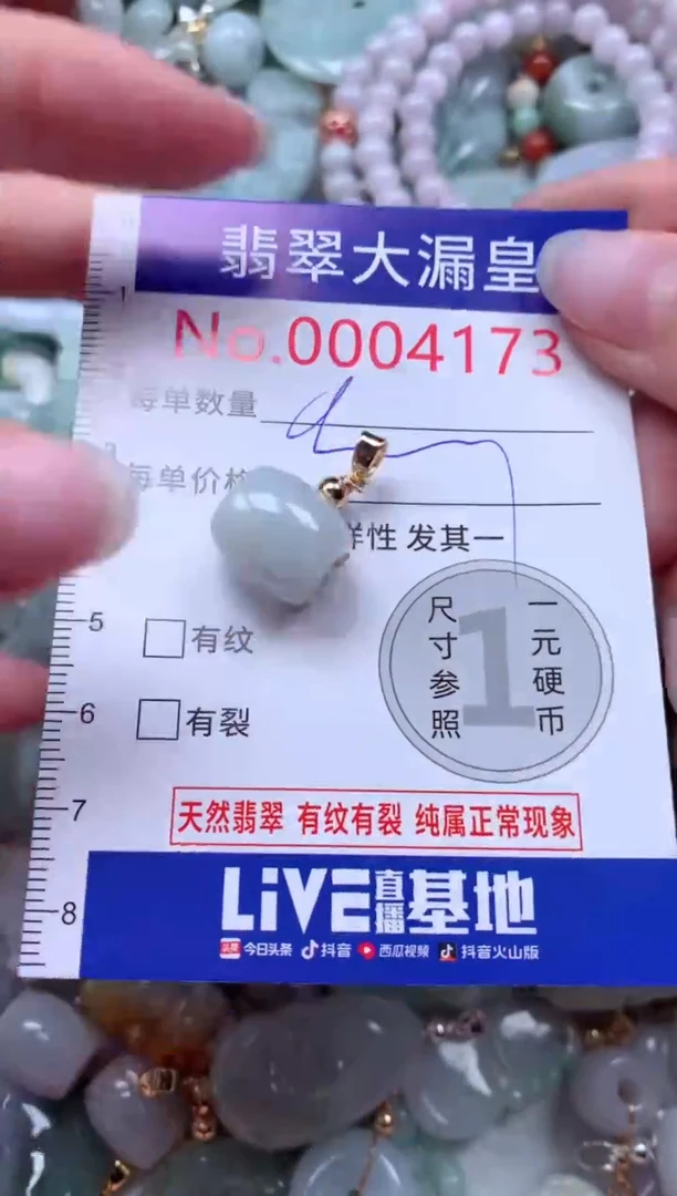 翡翠未镶嵌吊坠(不含链)4173
