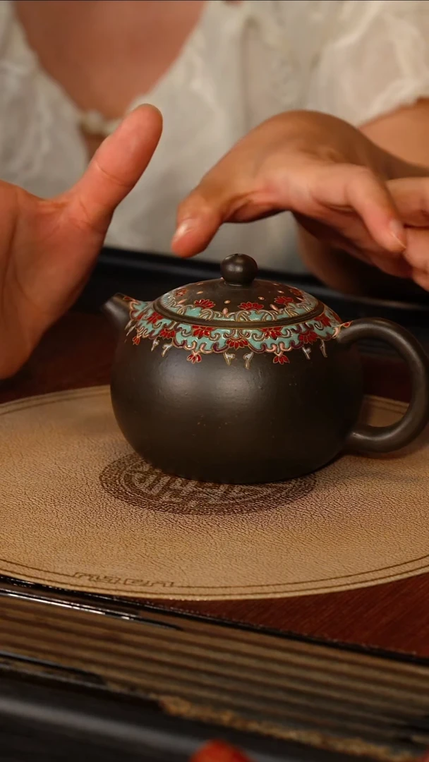 茶壶紫砂宜兴紫砂WJ 天青朱泥 西施