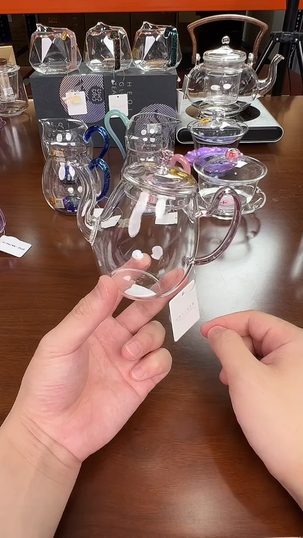 @@禾器晶彩灵雀壶浅粉色