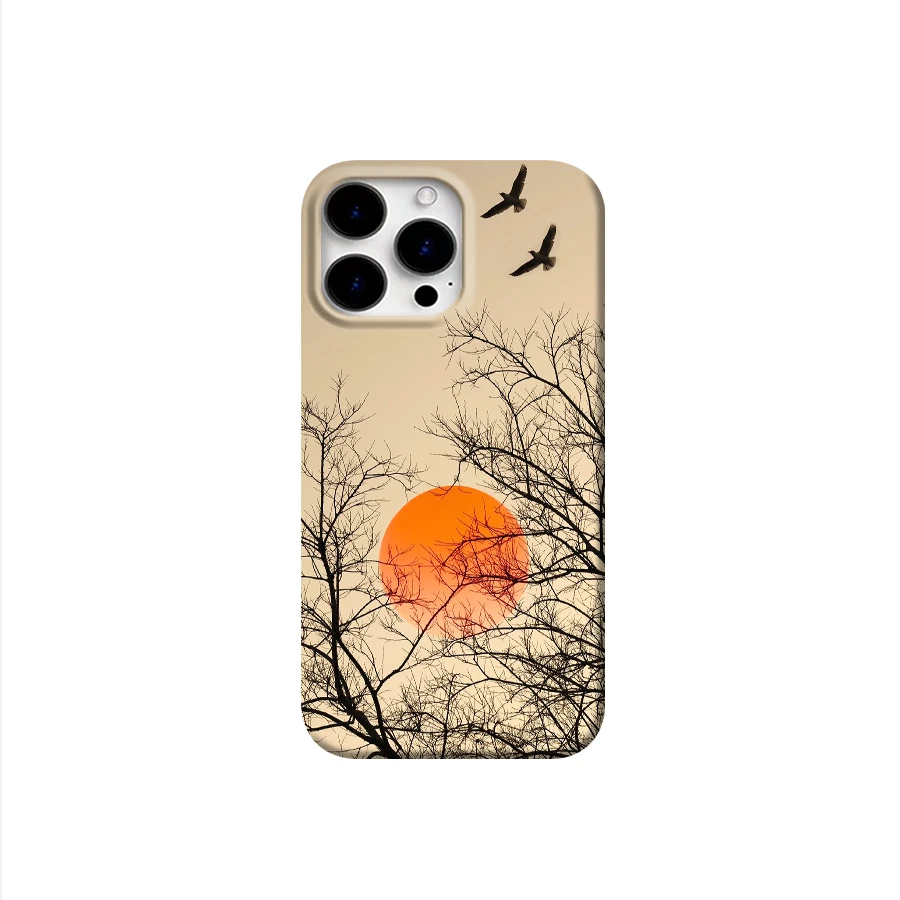 暮鸟高级感适用安卓苹果手机壳16Promax小众1314/15ins12/11